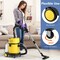 Yellow 4-in-1 Portable Wet Dry Vacuum Cleaner with 2-Button Remote Controller and Smooth Caster Wheel